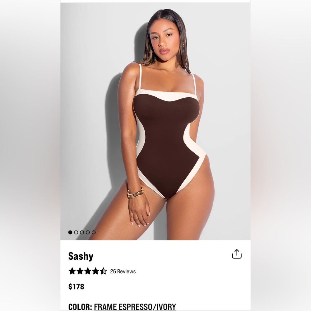 TA3 Shaping One-Piece Swimsuit Sashy Regular/Long Size Large